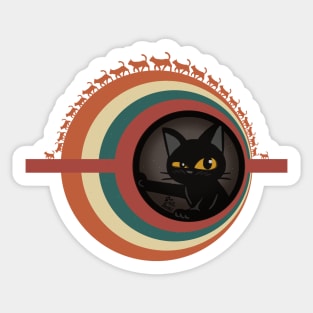 Cat planet Sticker